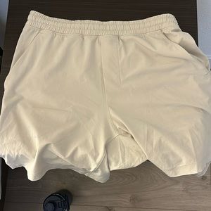 Lululemon bone color pacebreaker shorts for men Size S